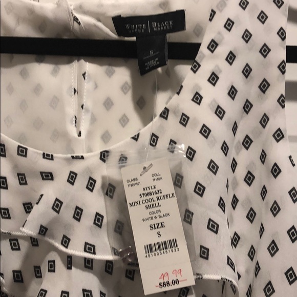 White House Black Market Size S Blouse - Picture 2 of 5
